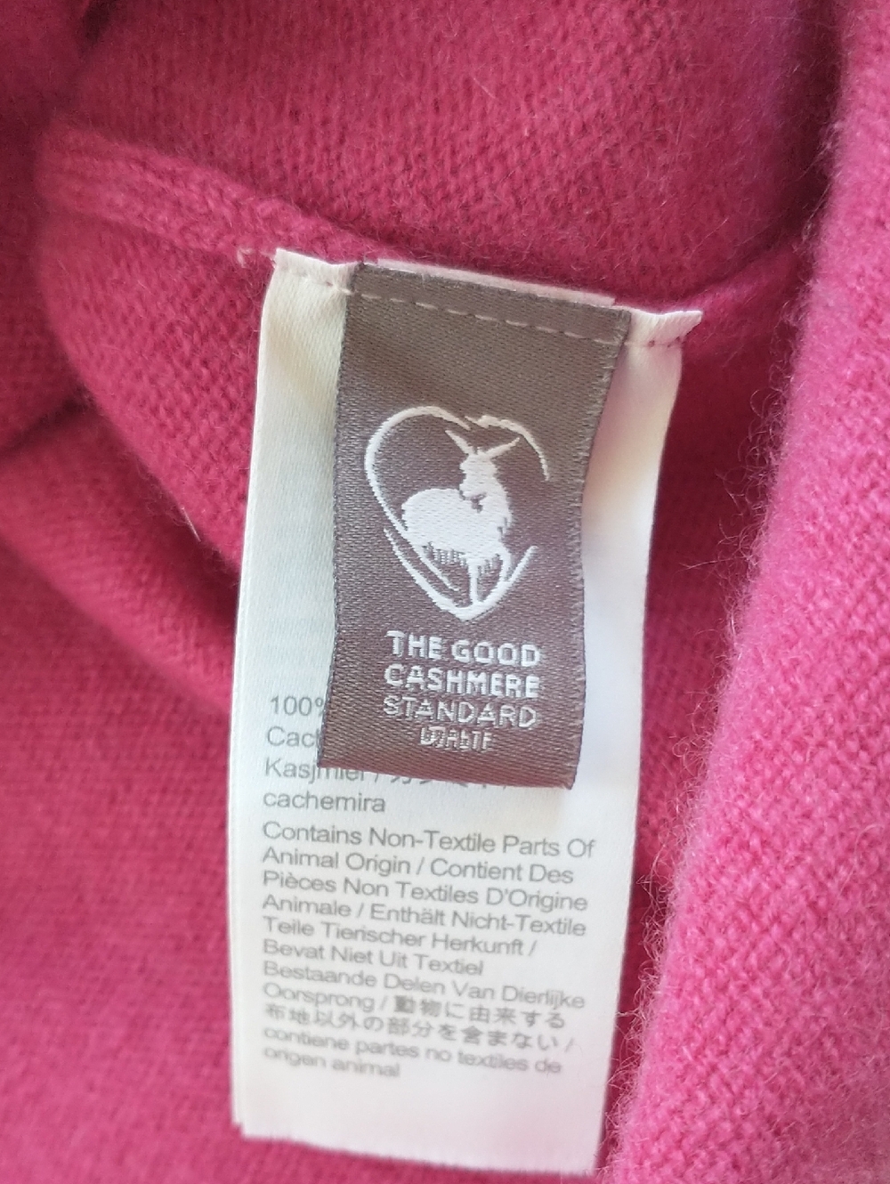 J Crew 100% Cashmere Cardigan Jewel Tone Fuchsia Small - Picture 5 of 6